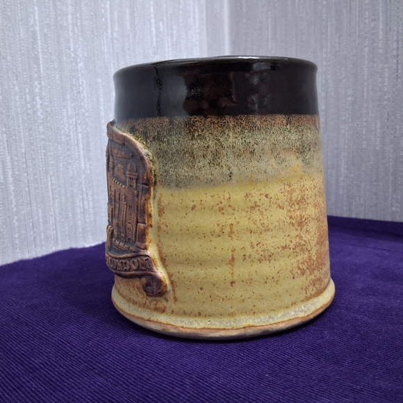 Vintage Stonebridge Pottery Tower Of London Mug England Handmade Coffee Tea Beer - Picture 2 of 9